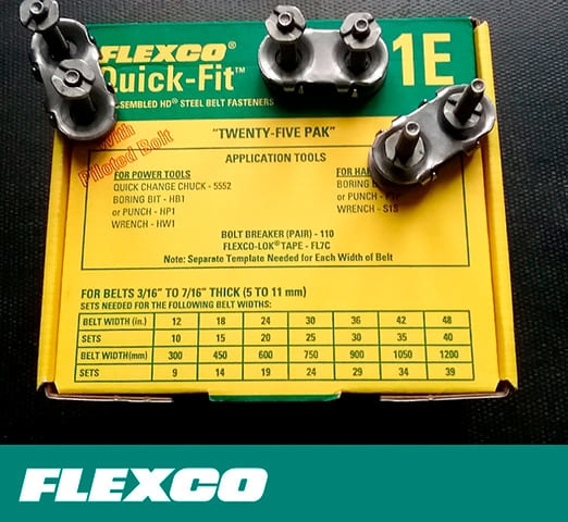 Замки для конвейерных лент Flexco® Bolt Solid Plate 1Е