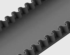 Ленты шевронные с гофробортом
